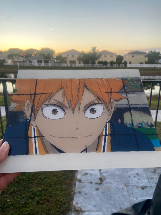 Custom Hand-Painted Character Glass Frame